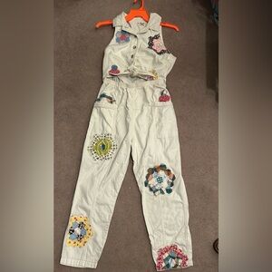 We The Free Upcycled Patchwork Jumpsuit - Size Medium